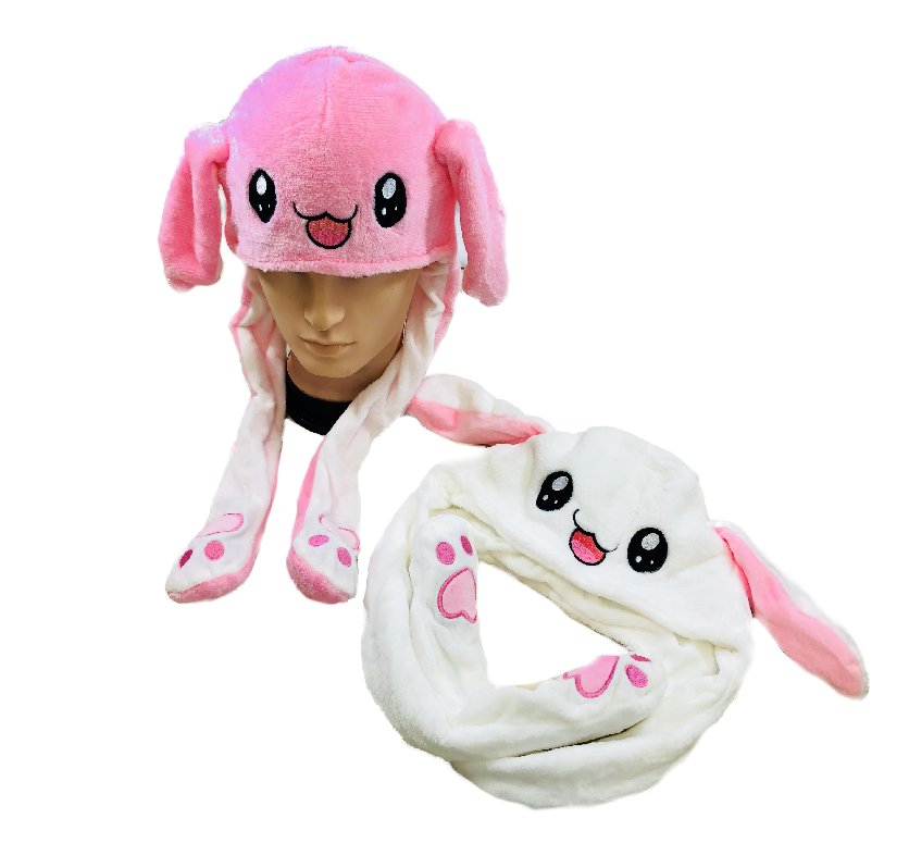 funny plush bunny hat